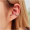 Pendants Fashion No Pierced Ear Clip Cuff Wrap Earrings Leaf Feather Pendant Nonpiercing For Women Party Statement Drop Delivery Hom Dhsr4