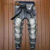 Männer Jeans 2023 neue stil herbst männer Jeans Vintage Einfarbig Klassische Jeans frühling Männer Slim fit Elastische Mode Denim Hosen männlichen NZ19LF231111