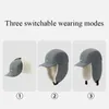 Beanieskull Caps 2023 Winter Cap Thermal Waterproof Folding Sports Men Warm Justerable Hand Outdoor Treking Sun Woman 231110