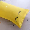 Bettwäsche-Sets Gelbe Wimpern Bettbezug Heimtextilien 3/4 Stück Kreative Steppdecke Kissenbezug Kinder Mädchen