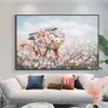 Paintings Abstract Colorful Flower Oil Painting 100% Hand Painted On Canvas Modern Landscape Painting Wall Art For Living Room Decoration 231110