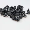 Nuevo 10/20/50 Uds 8mm de diámetro 8mm negro vehículo parachoques para puerta Panel guardabarros revestimiento Clips retenedor plástico Auto sujetadores remaches Clips