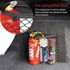 Nouveau filet de rangement pour coffre arrière de voiture, filet en maille pour siège, chaîne élastique, autocollant magique, sac de rangement universel, organisateur de poche pour automobile