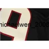 Weng Heren #30 Henrik Lundqvist Handgeschilderde Zweden Jersey Geel Paars 100% Gestikt Borduur Hockey Jerseys