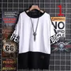 T-shirt da uomo T-shirt a maniche corte scura uomo street europeo e americano marca coppia hip hop 230410