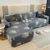 Pokrywa krzesełka liście brązowe 1 2 3 SEATER szezlonka longue sofa do salonu elastyczne stretch rogu obrońcy fundas