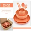Vaisselle jetable 1 ensemble de vaisselle Portable cuillère baguettes fourchette pique-nique
