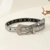 Ceinture de Cowboy occidentale en cristal strass pour femmes, vente en gros, cloutée en diamant