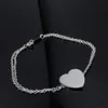 Mode luxe liefde armband geëmailleerde hartbrief hanger simple mode persoonlijkheid sieraden cadeau voor vrouwen Valentijnsdag feest