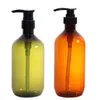 Liquid Soap Dispenser 2 Pcs Shampoo Bottle Containers Pump Type Bathroom Hand The Pet Travel Lotion Water