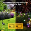 2pcs 10Led Solar Garden Lights Dekoration im Freien wasserdicht Yard Patio Pathway