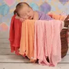 Dekens Baby Pography Props Gebreide deken BornWraps Stretch Inbakeren Multifunctionele vulling Accessoires Kostuumachtergrond