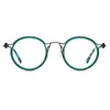 Lunettes de soleil Cadres Limit Edition Vintage Cadre de lunettes Italie Tavat Unique Creux Inlay Design Rond Myopie Lecture Optique Femmes Homme Haute