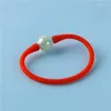 Bangle Women Stretch Color Silicone Armband Freshwater Pearl Stone Beads Casual Waterproof Handgjorda smycken XK20