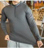 Мужские футболки мужчины сжатие сжимания футболка с фитнесом с тугим длинным рукавом спортивная рубашка тренировок для пробежек Quick Sport Sportswear 230411