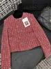 Damenjacken Designer erstklassiger Herbst-Winter-Zweireiher-Tweed-Mantel Freizeit Frühlingsmäntel Strickjacke Frauen Weihnachtsgeschenk MH83