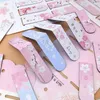 Cherry Blossom Bookmark Cute Girl Heart Creative Double Sided Magnet Metal Stationery Korean