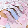 Segnalibro fiore di ciliegio Cute Girl Heart Creative Double Sided Magnet Cancelleria in metallo coreano