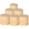 Bouteilles de stockage Bocaux 10 pièces Pot cosmétique en bambou naturel conteneurs d'échantillon matériel d'emballage environnemental 3g 5g 10g 15g 20g 30g 50295x