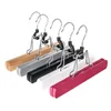 Hangers Organizer 10 stks antislip Houten Rek Hoge Draagvermogen Closet Organisatoren De Rangement Pruik Clip Jk rok