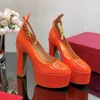 Designer Formal Shoes Fashion Designer High Heels Patent Leather Workplace Women Waterproof Platform Ultra High Heel Womens Shoes Luxury Thick Bottom Large Size