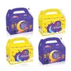 4 PC presentförpackning Ramadan Party Presentväskor och presentförpackningar Ramadan Festival Supplies för Eid Mubarak Party Treat Box Candy Bags 367A Z0411