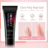 Akrylowe proszki płyny Poly Gel Gel Pełny zestaw z lampą LED 6W dla początkujących wskazówek Art 3D Dekoracja Dekoracja Manicure Zestaw 231110