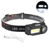 Head lamps Mini COB LED Headlight Headlamp Portable Front Head Lamp Flashlight Outdoor Super Bright Torch Camping Hiking Night Fishing Lamp P230411