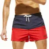 Pantalones cortos para hombres Marca SEOBEAN Poliéster Casual Verano Mar Playa Pantalones secos rápidos Boxer Imprimir Ropa de playa a rayas 70303