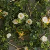 Faux Floral Greenery PARTY JOY 2M Artificial Flowers Garland Fake Eucalyptus Vine Hanging Plants for Wedding Home Office Party Garden Craft Art Decor 230410