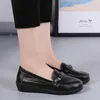 Flats 958 Dance Ballet Cut Out Leather Breathable Moccasins Women Boat Ballerina Ladies Casual Shoes Woman Fashion 230411