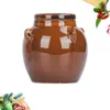 Set di stoviglie Barattolo sigillante per salsa di sale e spezie in ceramica da 500 ml con coperchio per uso domestico in cucina