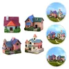 Dekoracje ogrodowe mikro krajobraz akcesoria przenośne mini house ozdoby dekoracje rustykalne meble