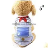 Dog Apparel Cute Dog Apparel Pet Dogs Clothes Cat T-Shirt Vest Small Cotton Puppy Soft Coat Jacket Summer Extra Chihuahua Clothing Cos Dhxhk