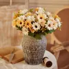 Decorative Flowers 1Pcs Silk Artificial Plants Colorful Small Daisy Sun Flower DIY Home Garden Decoration Chrysanthemum For Wedding Party