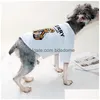 Dog Apparel Dog Shirts Lovely Bear Designer Pet Clothes Summer Apparel For Small Dogs Chihuahua Yorkies Bldog Drop Delivery Dhzxj