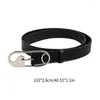 Belts Temperament Women Harajuku Belt With Adjustable Pin Buckle Ladies PU Waistband