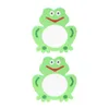 Miroirs 2 pièces beaux jouets de bain miroir en forme de grenouille enfants jouets de douche (vert)