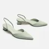 Sandal yaz sivri uçlu yüksek topuklu bayanlar moda ziyafet elbisesi düğün partisi pompalar tasarımcı ayakkabılar 230411