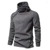 Męskie swetry jesienne moda dla mężczyzn vintage pullover turtleeck sweter 2023 marka miękka ciepła swobodna odzież męska sueter