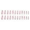 False Nails Long Lasting Glitter Artificial Smooth Surface Burr-free Fake For Girl Dress Matching