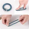Rekbare polsband sleutelhangers TPU Plastic polsband Bracelet Keychain Flexibele spiraal polsspoel Bangle Key Rings