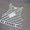 2023 Mouwloze vestontwerpers Letter Celins top t shirts dames kleding mode sexy dames strandtanks tops voor vakantie