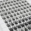 False Eyelashes 120 PCS Cluster Lashes 3D Natural Bunch 16mm D Curl Segmented Beam Individual Mink Tufted Eyelash Fine Lash TipFalse