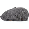 Boinas moda masculina tweed sboy gon mulhe women henringbone painel boina taps taxt hat hat happied hats casquette