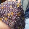 Loose Gemstones Beads Ametrine Round Faceted 8mm 37cm Wholesale For DIY Jewelry Necklace