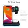 LHZW ech 3 In 1 Qi Wireless Charger Stand for Apple Watch Ultra 8 7 6 5 4 Airpods Pro 15W Fast Charging Dock Station For iPhone 14 13 12 11 Pro Samsung Huawei Phone TIAQ