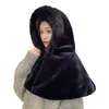 베레모 2023 겨울 따뜻한 모자 여분의 두꺼운 단색 내마모 풍력 방출 여성 봉제 케이프 의류