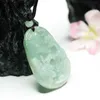 Pendant Necklaces Burmese Jade Landscape Pendant Jewelry Emerald Pendants Necklace Green Jadeite Designer Talismans Man Gift Men Natural Stone HKD230712