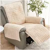 Chair Covers 1 Seat Recliner Sofa Cover Flanne Armchair Plush Anti Slip Relaxation Slippers Home Decoration